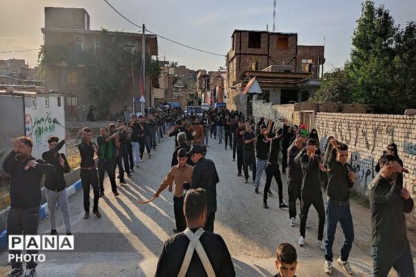 هئیت عزاداری مسجد جامع شهربار نیشابور در روز تاسوعای حسینی 