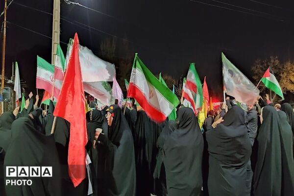 اجتماع مردمی شهر بار نیشابور  در محکومیت جنایات رژیم صهیونسیتی
