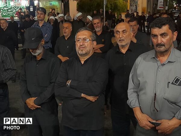 مراسم وداع با شرکت کنندگان مراسم تشییع در رودسر
