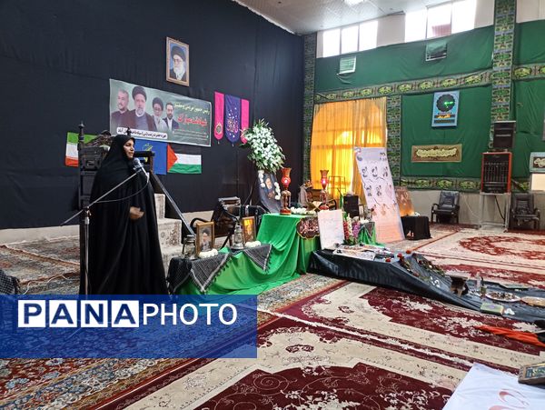 مراسم گرامیداشت یاد و خاطره شهدای خدمت به میزبانی بسیج جامعه زنان و سپاه پاسداران خلیل آباد