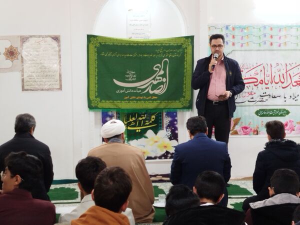 جشن ولادت باسعادت حضرت مهدی (ع) در دبیرستان نمونه آیت‌الله خامنه‌ای
