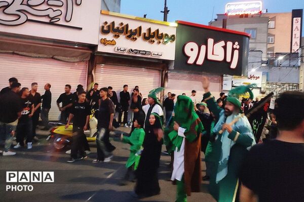 مراسم تاسوعای حسینی در شهرستان قدس