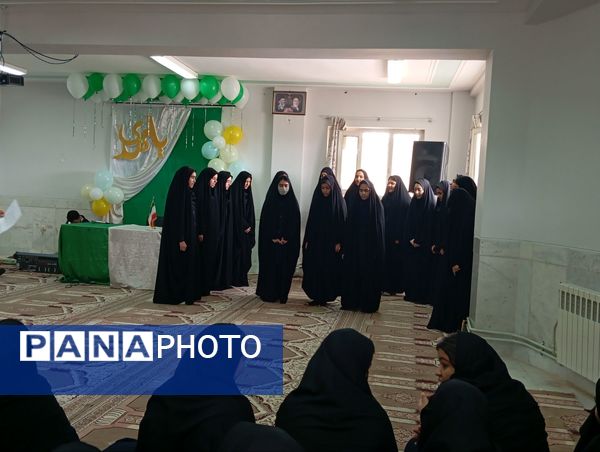 هنرستان الزهرا شهر بن غرق در شور مهدوی