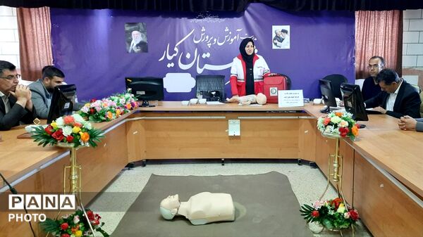 کارگاه اقدامات اولیه هلال احمر در شهرستان کیار