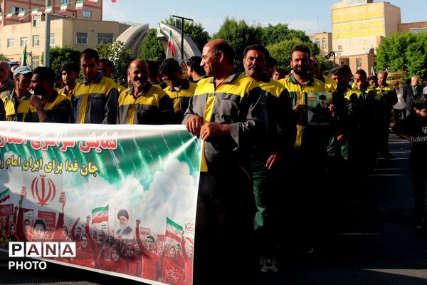 نمایش بزرگ سراسری اقتدار، جان‌فدا برای ایران در پیشوا با حضور پرشور اقشار مختلف مردم
