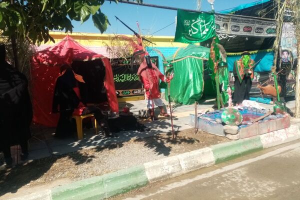 برگزاری مراسم گرامیداشت تاسوعای حسینی در شهر تیتکانلو 