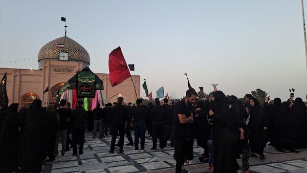 عزاداری هیئت‌های مذهبی در بارگاه منور امام زاده محمد عابد کاخک