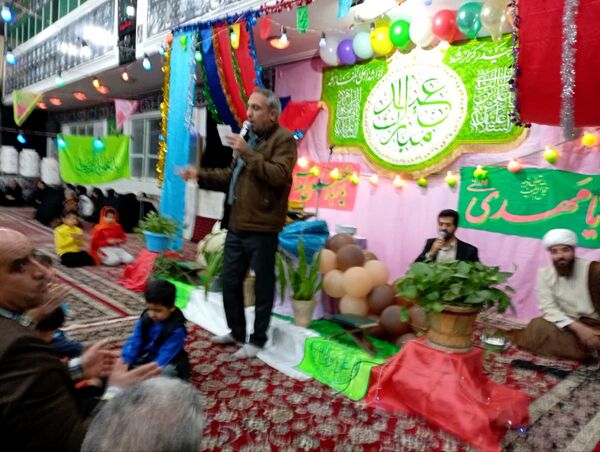تکیه حسینی غرق در شادی علوی