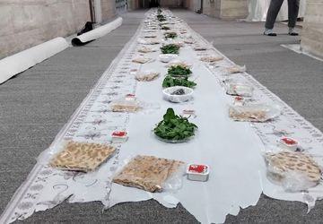 مراسم افطاری در دبیرستان نمونه تربیت شهرستان محلات