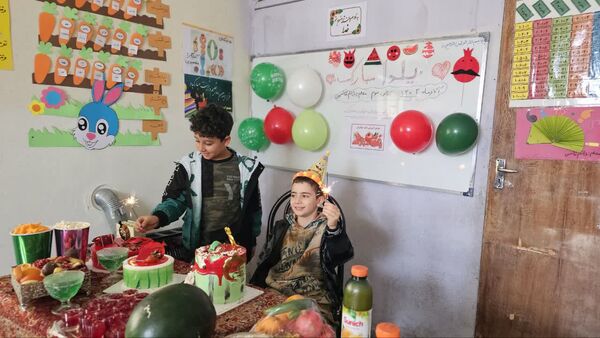 جشن یلدایی در مدرسه دکتر عسکریان یاسوج
