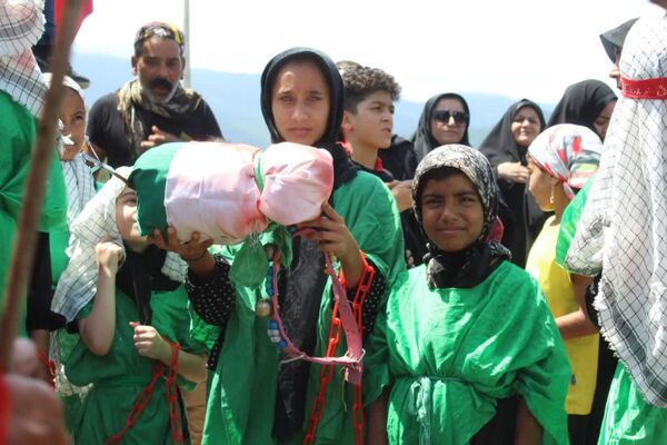 عزاداری عاشورای حسینی در بخش کلباد گلوگاه 