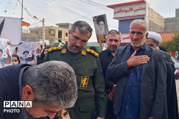 اجتماع بزرگ بانوان زینبی مدافعان ولایت به مناسبت شهادت رهبری شهید امام خامنه‌ای و شهیدان جنگ رمضان در باشت