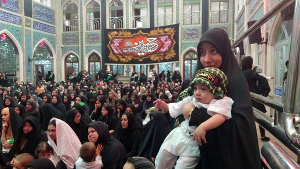 آیین شیرخوارگان حسینی در نخستین روز محرم در مساجد  نیشابور و شهر بار