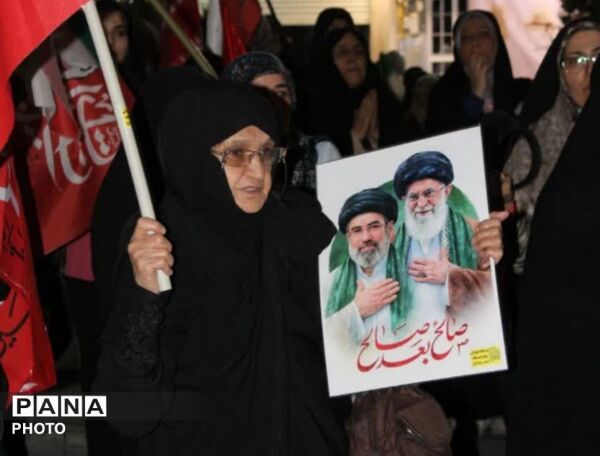 صد و هشتادمین تجمع دفاع از وطن  مردم رجایی شهر با حضور سفیر شهدای میناب