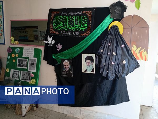 مراسم شهادت حضرت زهرا(س) در مدرسه سمیه کاشمر