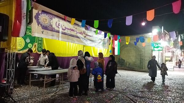 حضور نوجوانان و جوانان در فعالیت موکب امیر المومنین نیشابور 