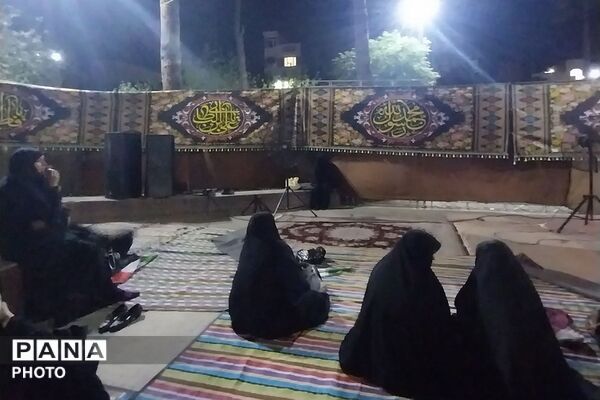 گردهمایی شبانه در محله ۱۳ آبان شهرری 