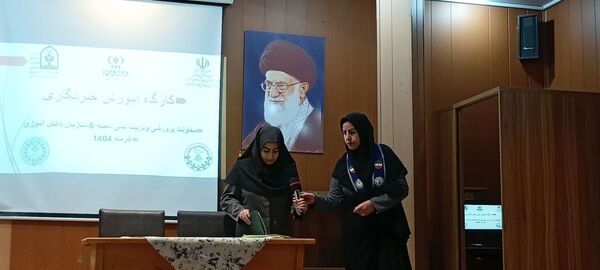  کارگاه آموزشی خبرنگاران پانا در دبیرستان دخترانه آرمینه مصلی نژاد