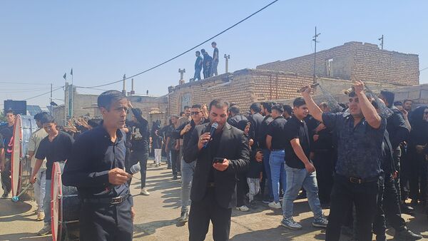 مراسم عزاداری و زنجیر زنی شهادت امام حسن مجتبی(ع) و رحلت پیامبر اکرم (ص) در  روستای کفکی خراسان رضوی