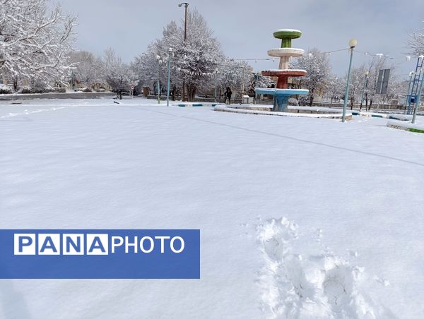 سفید دشت اولین روز برفی زمستان ۱۴۰۳ را تجربه کرد