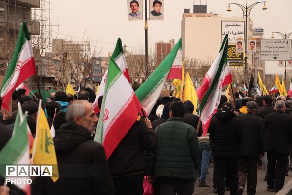 حضور حداکثری مردم و فرهنگیان اسلامشهر در راهپیمایی روز جهانی قدس 