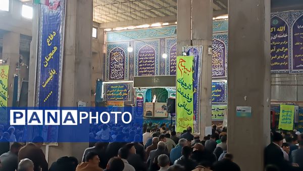 نماز عبادی سیاسی جمعه در هفته بسیج مستضعفین در نیشابور 