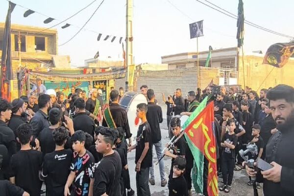 تشییع نمادین پیکر امام حسین(ع) در گمبوعه بزرگ
