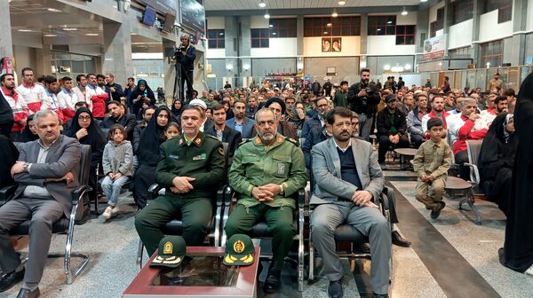 آیین استقبال از ۶ شهید گمنام در استان چهارمحال و بختیاری