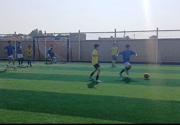 افتتاح زمین چمن آموزشگاه شهید رجایی شهرستان مروست 
