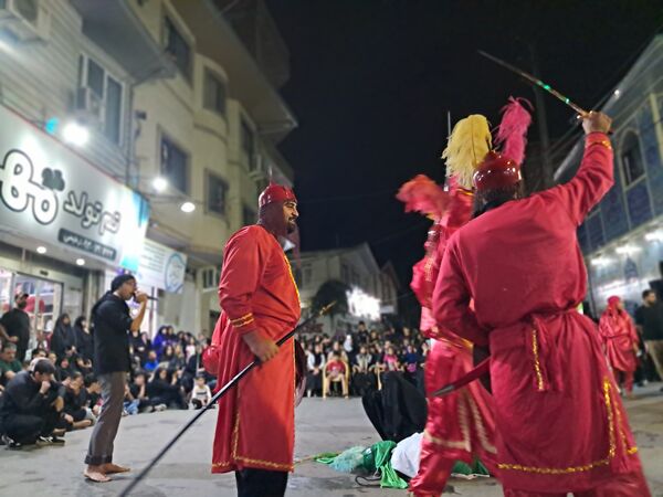 آیین خیمه سوزان در مسجد ابوالفضل قائمشهر