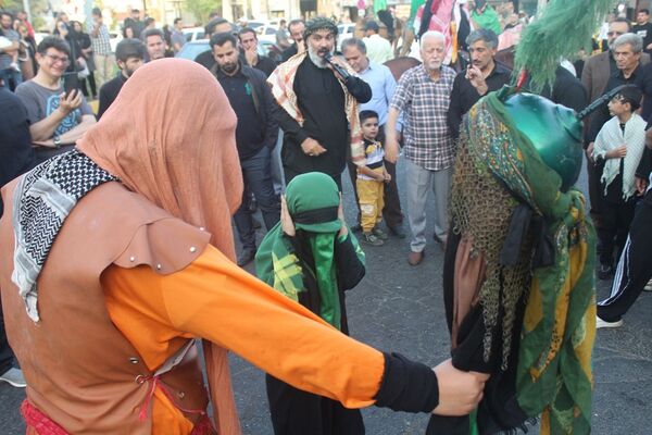حرکت نمادین کاروان اسرای کربلا در فردیس
