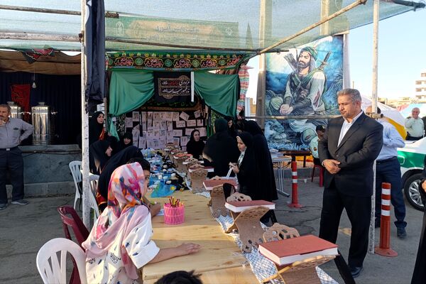 بازید مسئولان از موکب دانش‌آموزی طریق القصی