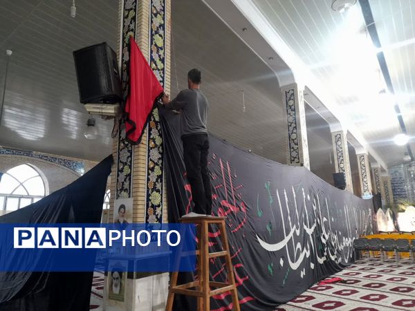 آماده‌سازی مصلی مینودشت برای همایش دختران فاطمی