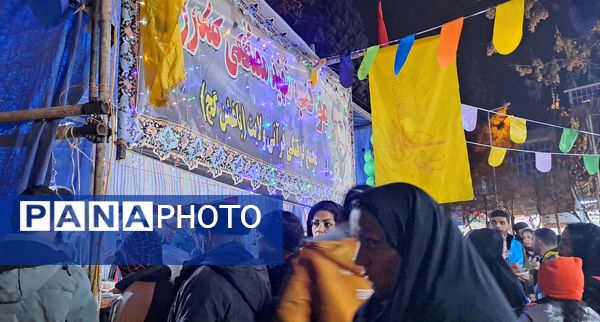 موکب پذیرایی شهید مصطفی صدر زاده به‌مناسبت میلاد امام علی (ع) در نیشابور 