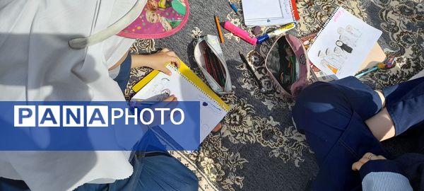 مسابقه نقاشی به‌مناسبت هفته سلامت در مدرسه ربابه هاشمیان یزدی شیروان