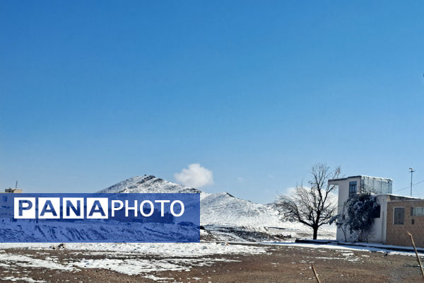 بارش برف شهرستان اقلید را سفید پوش کرد