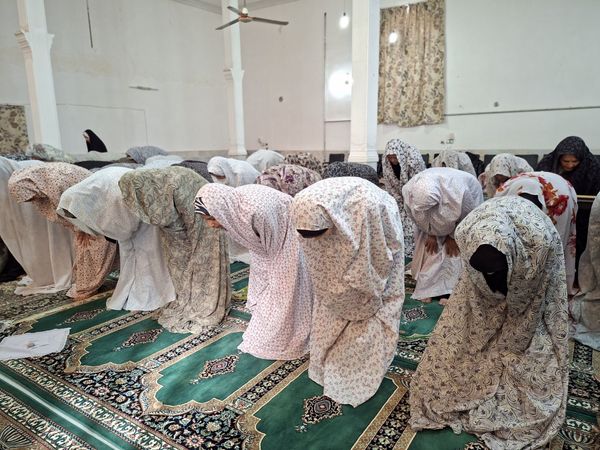 مراسم اعتکاف دانش آموزی آموزشگاه مریم سنگان شهرستان رشتخوار