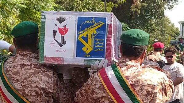 مراسم تشییع پیکر شهید جانباز «علی رفیعی» در کاشمر 