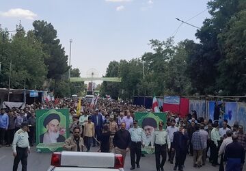 جواب دندان شکن مردم نیشابور و حضور بی نظیر آنها در راهپیمایی جمعه خشم
