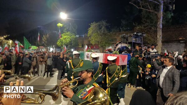مراسم تشیع پیکر مطهر شهید رضا روزگرد