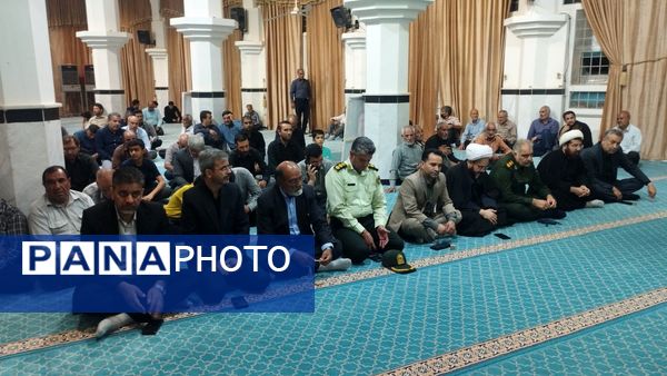 برگزاری مراسم چهلم شهدای جنگ ۱۲ روزه در شهرستان خلیل آباد