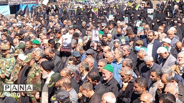 تشیع پیکر شهید محمد عباسی در گرگان