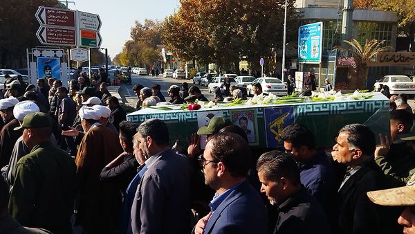 تشییع پیکر جانباز شهید علی فتح آبادی در نیشابور 