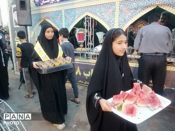 ناحیه یک اهواز میزبان زائران اباعبدالله