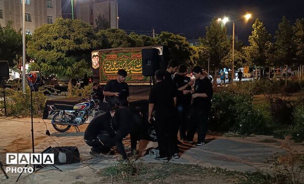 مراسم عزاداری امام هشتم توسط هیئت نوجوانان پسر ام‌البنین (ع) 