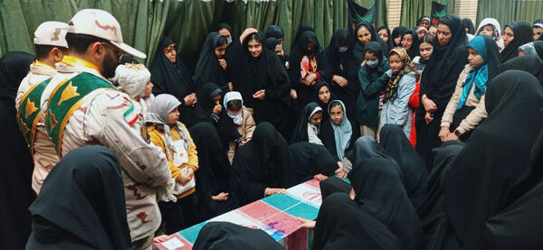 مراسم استقبال از شهید گمنام در غلامان