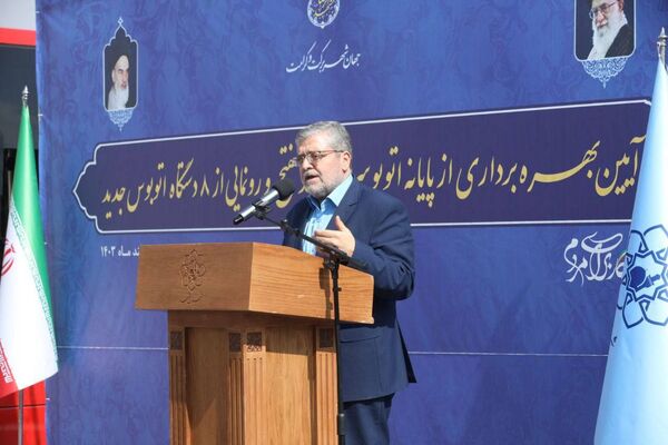 افتتاحیه پایانه شهید مفتح و رونمایی از ٨ اتوبوس جدید