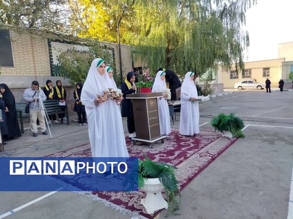 صبحگاه تمام تشکیلاتی دبیرستان تقی‌پور مراغه