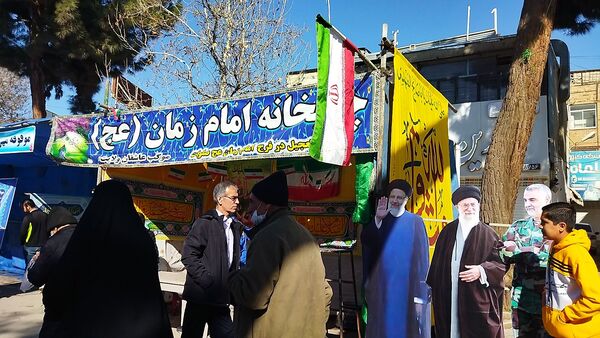 لحظاتی از آماده سازی موکب ها برای مهمانی کیلومتری نیشابور 