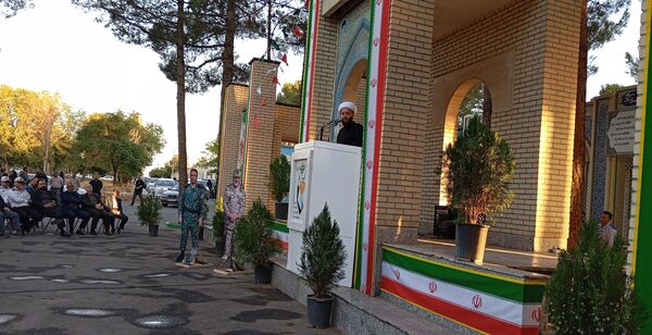 چهلم شهید امنیت هادی میر آبادی در بهشت فضل نیشابور 